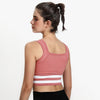 Zipper Sports Bra - Pink