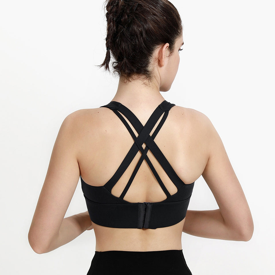 Adjustable Sports Bra - Black