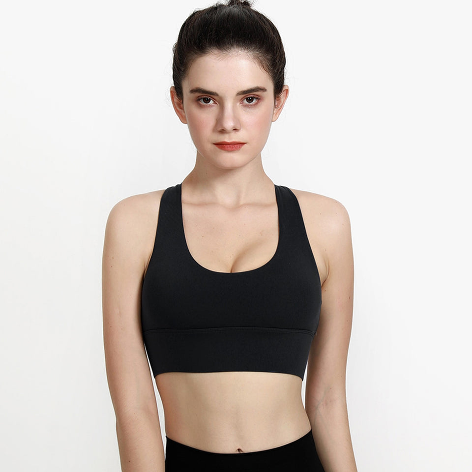 Adjustable Sports Bra - Black