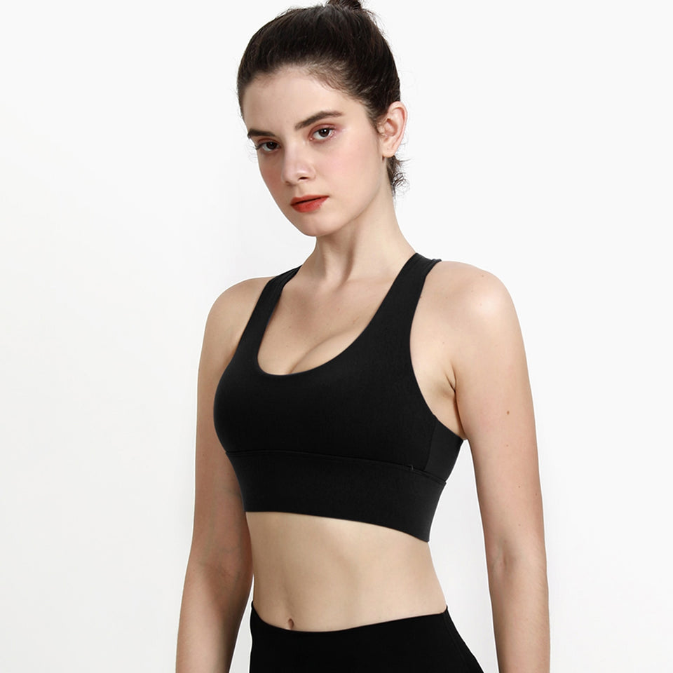 Adjustable Sports Bra - Black